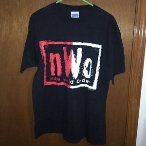 WCW/NWO wolfpac/hollywood split vintage shirt.